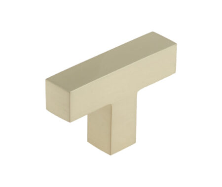 Frelan Trafalgar T Bar Square Cupboard Knobs Satin Nickel