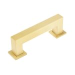 Frelan Burlington Trafalgar Square Cabinet Handles 96mm Satin Brass