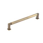 Burlington Westminster Round Cabinet Handles 224mm Antique Brass