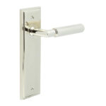Frelan Piccadilly Door Handle Latch Backplate Polished Nickel