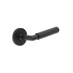 Frelan Piccadilly Door Handle on Plain Rose Black