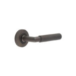 Frelan Piccadilly Door Handle on Chamfered Rose Dark Bronze