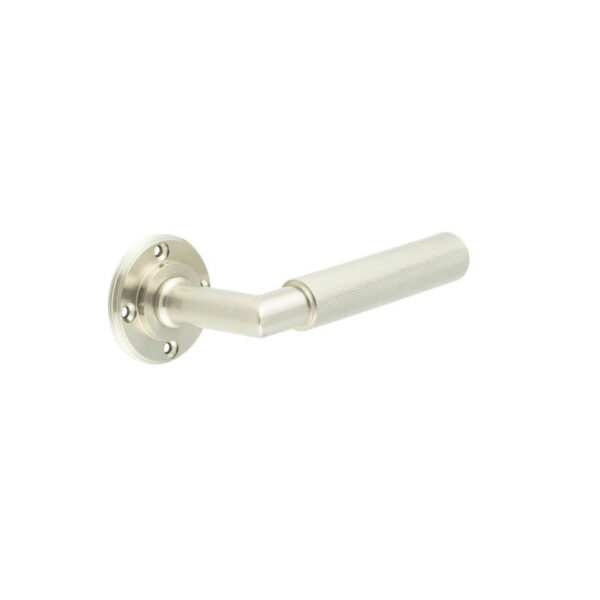 Frelan Piccadilly Door Handle Satin Nickel - Roses Sold Separately