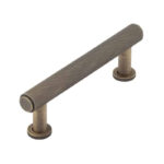 Frelan Burlington Piccadilly Knurled Cabinet Handles 96mm Antique Brass