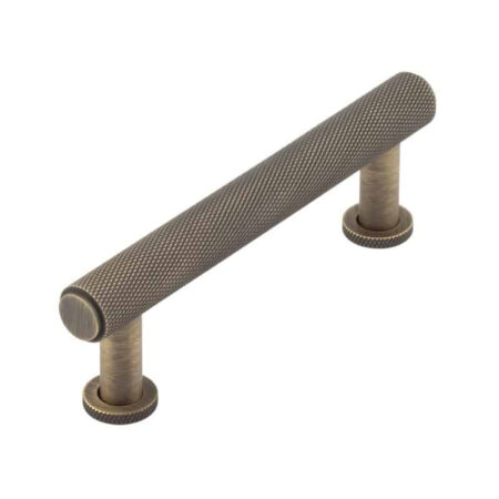 Frelan Burlington Piccadilly Knurled Cabinet Handles 96mm Antique Brass