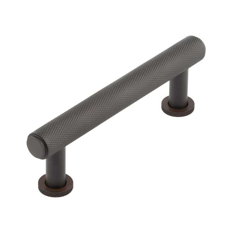 bur410db.jpg Frelan Burlington Piccadilly Knurled Cabinet Handles 96mm Dark Bronze - Image 1