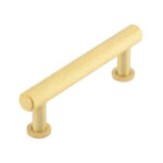 Frelan Burlington Piccadilly Knurled Cabinet Handles 96mm Satin Brass