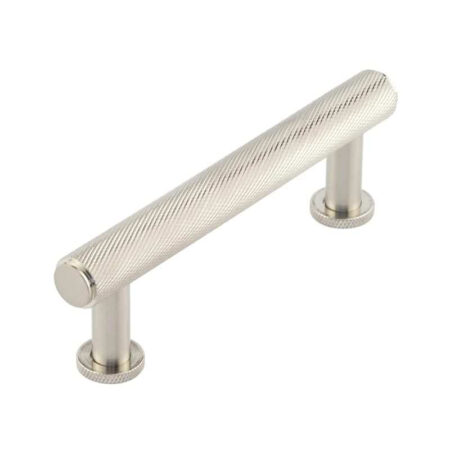 Frelan Burlington Piccadilly Knurled Cabinet Handles 96mm Satin Nickel