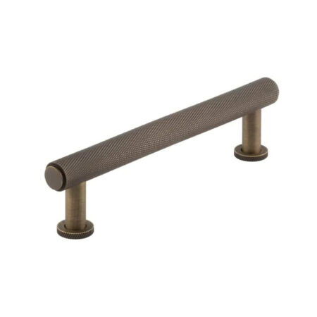 Frelan Burlington Piccadilly Knurled Cabinet Handles 128mm Antique Brass