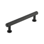 Frelan Burlington Piccadilly Knurled Cabinet Handles 128mm Black
