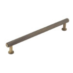 Frelan Burlington Piccadilly Knurled Cabinet Handles 224mm Antique Brass