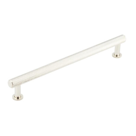 Frelan Burlington Piccadilly Knurled Cabinet Handles 224mm Polished Nickel