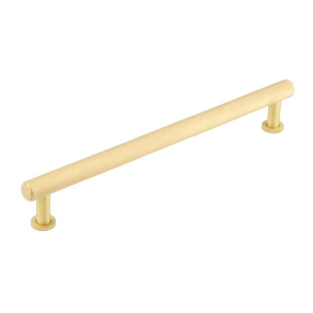 Frelan Burlington Piccadilly Knurled Cabinet Handles 224mm Satin Brass
