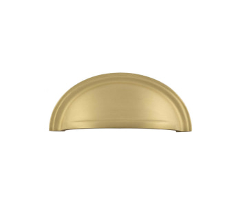 bur423pb.jpg Frelan Burlington Cup Pulls Polished Brass - Image 1
