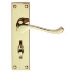 Contract Victorian Scroll Lever on WC Backplate (CBS54WC)