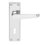 Contract Victorian Lever on Lock Backplate (CBV30CP)