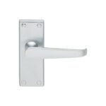 Contract Victorian Lever on Latch Backplate (CBV31SC)