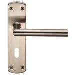 Steelworx Residential Mitred Lever on Lock Backplate (CSLP1162P/SSS)