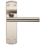 Steelworx Residential T Bar Lever on Latch Backplate (CSLP1164B/SSS)