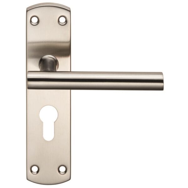 Steelworx Residential T Bar Lever on Euro Lock Backplate (CSLP1164E/SSS)