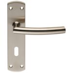 Steelworx Residential Arched Lever on Lock Backplate (CSLP1167P/SSS)