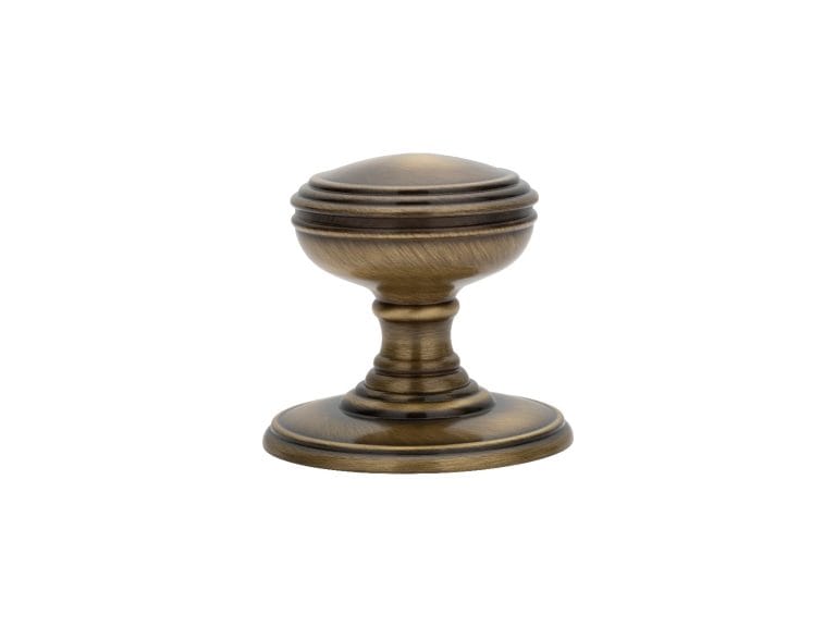 Plain Knob (Concealed Fix) C/W Locating Washer - Florentine Bronze