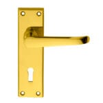 Victorian Ascot Lever on Lock Backplate (DL30)