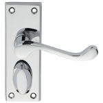 Victorian Scroll Lever on Short Privacy Backplate (DL55WCCP)