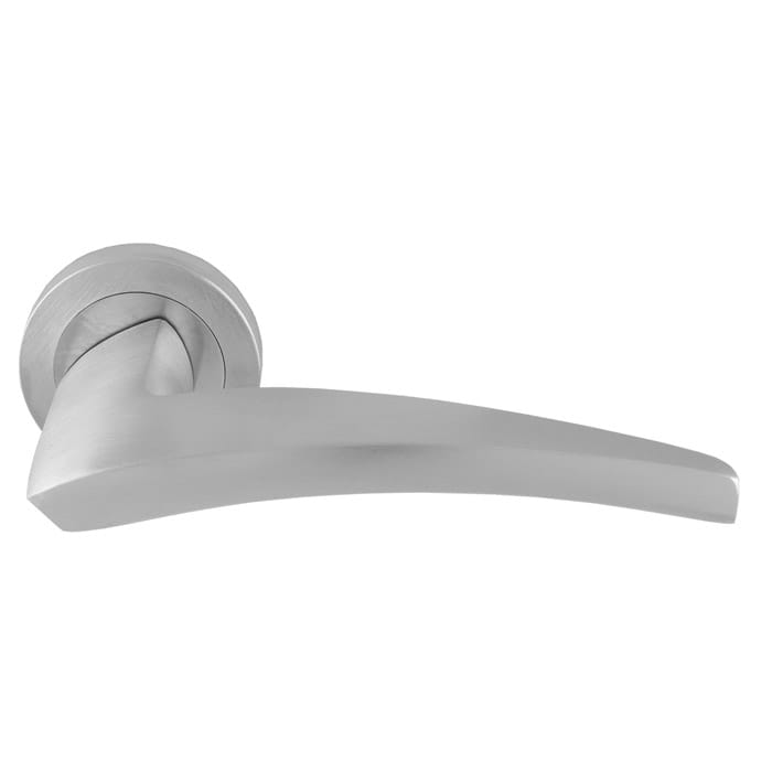 du5sc.jpg Manital Dune lever on Round Rose - Satin Chrome (DU5SC) - Image 1