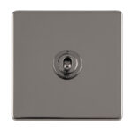 Eurolite Concealed 3mm 1 Gang 10Amp 2Way Toggle Switch Black Nickel Plate - Black Nickel Eurolite Concealed 3mm 1 Gang 10Amp 2Way Toggle Switch Black Nickel Plate - Black Nickel (ECBNT1SW)