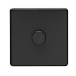 Eurolite Concealed 3mm 1 Gang Dimmer - Matt Black Eurolite Concealed 3mm 1 Gang Dimmer - Matt Black (ECMB1DLED)