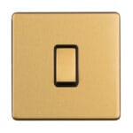Eurolite Concealed 3mm 1 Gang 20Amp Switch - Satin Brass Eurolite Concealed 3mm 1 Gang 20Amp Switch - Satin Brass (ECSB20ADPSWB)