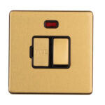 Eurolite Concealed 3mm 13Amp Switched Fuse Spur With Neon Indicator - Satin Brass Eurolite Concealed 3mm 13Amp Switched Fuse Spur With Neon Indicator - Satin Brass (ECSBSWFNB)