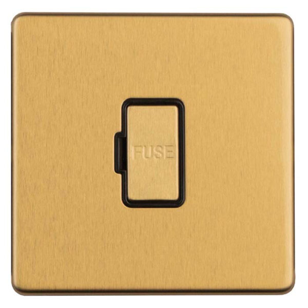 Eurolite Concealed 3mm 13Amp Un-Switched Fuse Spur - Satin Brass Eurolite Concealed 3mm 13Amp Un-Switched Fuse Spur - Satin Brass (ECSBUSWFB)