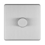 Eurolite Concealed 3mm 1 Gang Led Push On Off 2Way Dimmer - Stainless Steel Eurolite Concealed 3mm 1 Gang Led Push On Off 2Way Dimmer - Stainless Steel (ECSS1DLED)