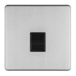 Eurolite Concealed 3mm 1 Gang Telephone Master - Stainless Steel Eurolite Concealed 3mm 1 Gang Telephone Master - Stainless Steel (ECSS1MB)