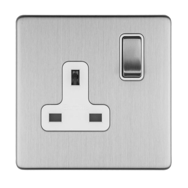 Eurolite Concealed 3mm 1 Gang 13Amp Dp Switched Socket - Stainless Steel Eurolite Concealed 3mm 1 Gang 13Amp Dp Switched Socket - Stainless Steel (ECSS1SOW)