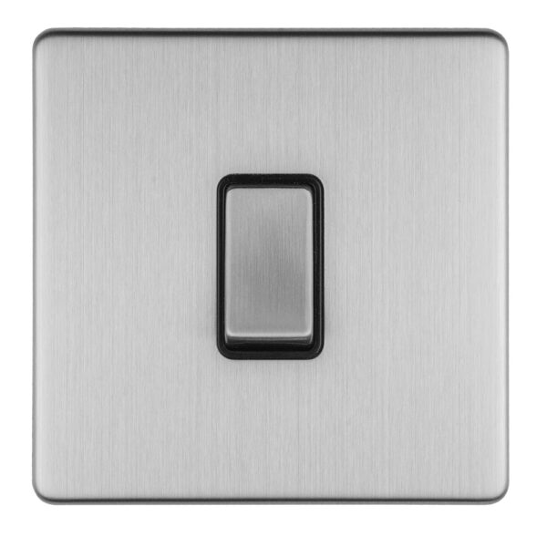 Eurolite Concealed 3mm 1 Gang 10Amp 2Way Switch - Stainless Steel Eurolite Concealed 3mm 1 Gang 10Amp 2Way Switch - Stainless Steel (ECSS1SWB)