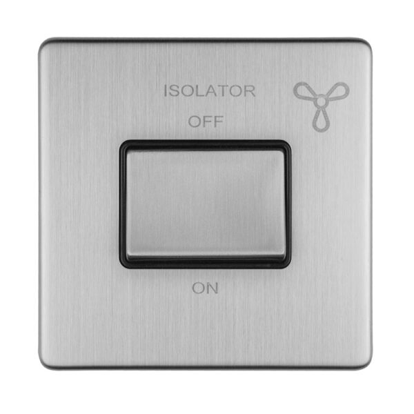 Eurolite Concealed 3mm 6Amp Fan Isolator Switch - Stainless Steel Eurolite Concealed 3mm 6Amp Fan Isolator Switch - Stainless Steel (ECSSFSWB)