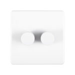 Eurolite Concealed 3mm 2 Gang Dimmer - Matt White Eurolite Concealed 3mm 2 Gang Dimmer - Matt White (ECW2DLED)