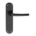 Lilla Lever on Latch Backplate (EL32MB)
