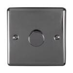 Eurolite Enhance Decorative 1 Gang Dimmer - Black Nickel Eurolite Enhance Decorative 1 Gang Dimmer - Black Nickel (EN1DLEDBN)