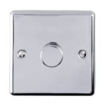 Eurolite Enhance Decorative 1 Gang Dimmer - Polished Chrome Eurolite Enhance Decorative 1 Gang Dimmer - Polished Chrome (EN1DLEDPC)