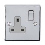 Eurolite Enhance Decorative 1 Gang Socket - Polished Chrome Eurolite Enhance Decorative 1 Gang Socket - Polished Chrome (EN1SOPCG)