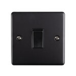 Eurolite Enhance Decorative 1 Gang Switch - Matt Black Eurolite Enhance Decorative 1 Gang Switch - Matt Black (EN1SWMBB)
