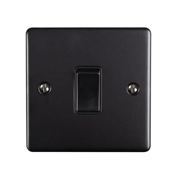 Eurolite Enhance Decorative 1 Gang Switch - Matt Black Eurolite Enhance Decorative 1 Gang Switch - Matt Black (EN1SWMBB)
