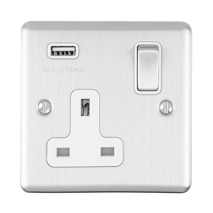 en1usbssw.jpg Eurolite Enhance Decorative 1 Gang Usb Socket - Satin Stainless Eurolite Enhance Decorative 1 Gang Usb Socket - Satin Stainless (EN1USBSSW) - Image 1