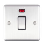 Eurolite Enhance Decorative 20Amp Switch With Neon Indicator - Satin Stainless Eurolite Enhance Decorative 20Amp Switch With Neon Indicator - Satin Stainless (EN20ASWNSSB)