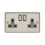 Eurolite Enhance Decorative 2 Gang Socket - Satin Stainless Eurolite Enhance Decorative 2 Gang Socket - Satin Stainless (EN2SOSSG)