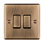 Eurolite Enhance Decorative 2 Gang Switch - Antique Eurolite Enhance Decorative 2 Gang Switch - Antique (EN2SWABB)